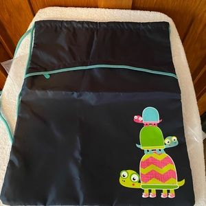 COPY - Thirty-One Cinch Sac: Navy with Topsy Turtles